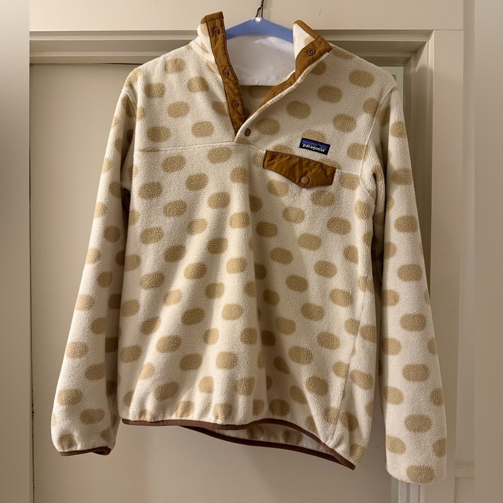 Polka Dot Patagonia Synchillia Snap-T Pullover